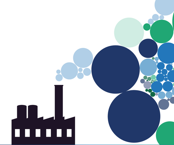 Factory emissions graphic
