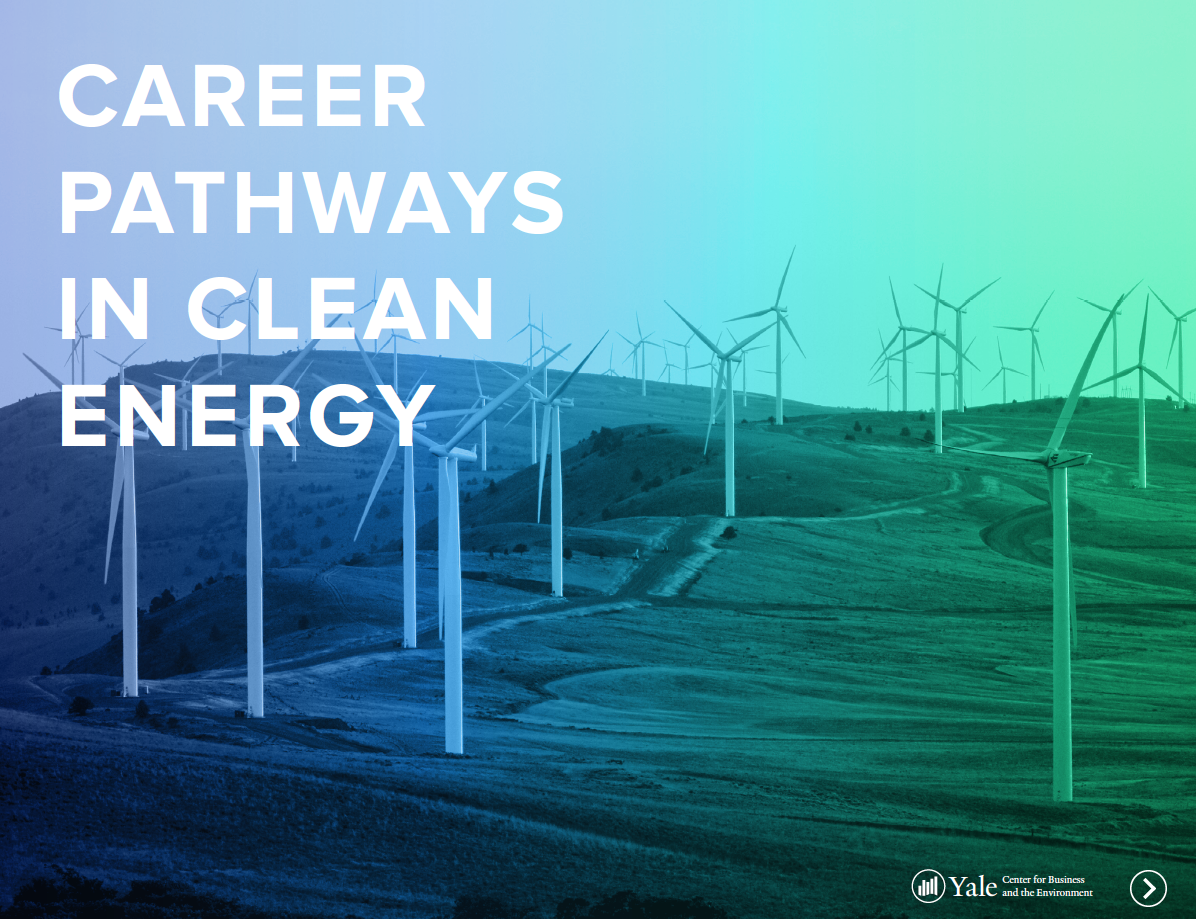 Career Pathways in Clean Energy cover graphic