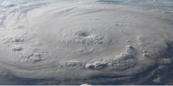 image of hurricane clouds