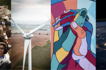 Series of images demonstrating energy justice