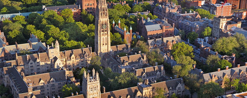 Areal shot of Yale campus